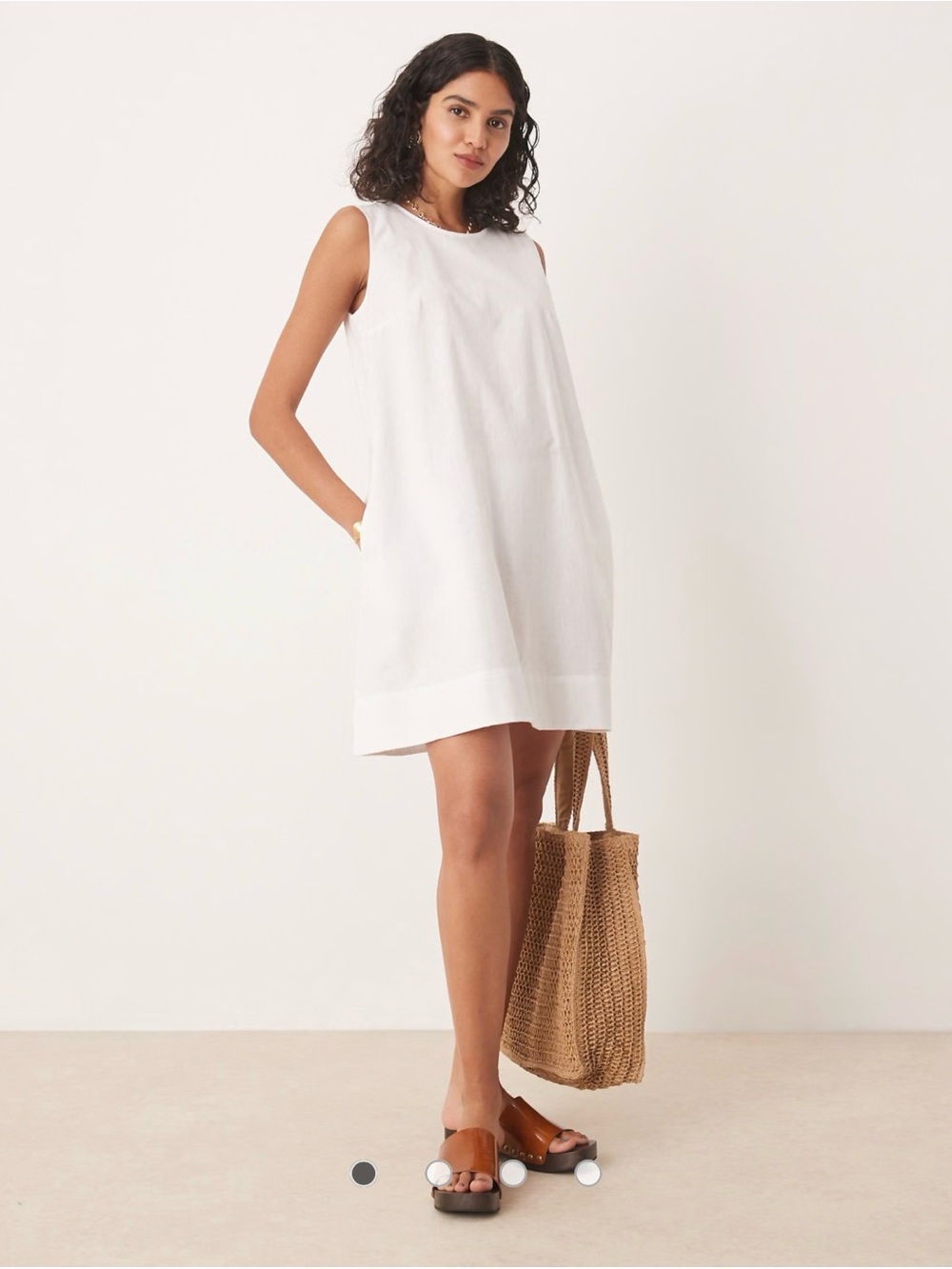 Barbour Lucy mini dress in white